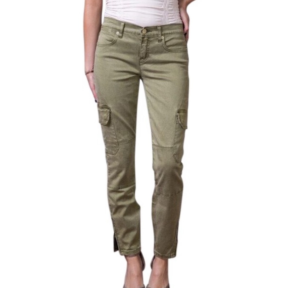 Henry & Belle Ideal Skinny Ankle Green Cargo Pants | 26